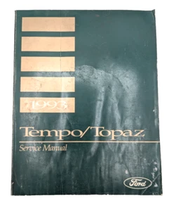Manual de taller de reparación de tempo y topacio 1993 Ford Mercury original OEM libro de servicio - Imagen 1 de 8
