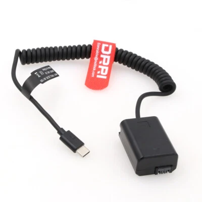 NP-FW50 Dummy to USB Type-C PD Power cable for Sony A7 Series NEX5 NEX7 Camera - Image 1 of 3