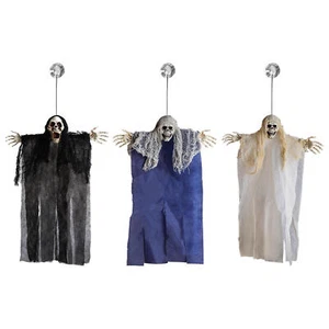 Scary Outdoor Halloween Decorations Ghost Hangable Ornaments with Suction Cup - Picture 1 of 15