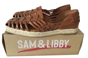 ZAPATOS DE SILLÍN ALPARGATA ASHA MARRÓN SAM & LIBBY Talla 11 - Imagen 1 de 11