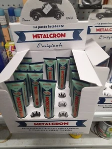 Pasta lucidante per ghisa, stufe,fornelli,metalli, motori di 2 colori metalcrom - Imagen 1 de 15
