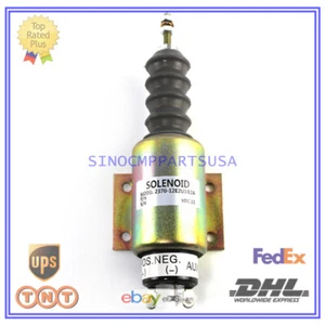 12V Stop Solenoid Valve 2370-12E2U1B2A For Woodward Diesel Engine - Picture 1 of 8