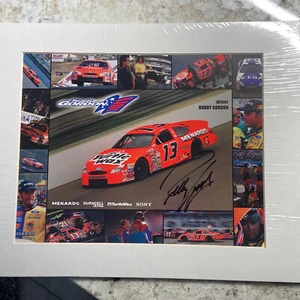 Robby Gordon Autographed & mounted NASCAR photo - Picture 1 of 7