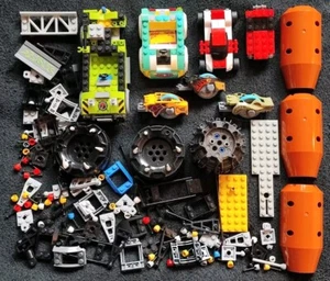 LEGO Car Vehicle Accessories 440g+ Pieces Spare Parts Base Wheel Axle Bundle Lot - Picture 1 of 11