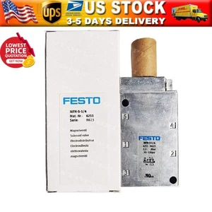 US FREE TAX New FESTO MFH-5-1/4 6211 Solenoid Valve - Picture 1 of 5