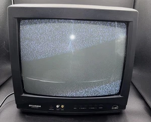 Retro Sylvania 13" CRT VIDEO GAMING TV 6413TE WORKS GREAT! Vintage GAMING - Picture 1 of 7