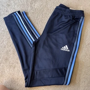Adidas Pants Boys Kids Youth Tiro19 Football Striped Tapered Ankle Blue Size XL - Picture 1 of 14