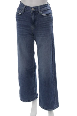Frame Womens Wide-Leg Jeans Blue Button Fly Size 26 - Image 1 of 4