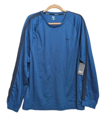 Camisa Deportiva Everlast Para Hombre Extra Grande Azul Negra Gimnasio Pista Correr Camiseta Activa XL Foto 1 de 4