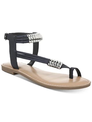 BAR III Womens Black Ring Details Toe Ring Vella Round Toe Thong Sandals 6.5 M - Image 1 of 4