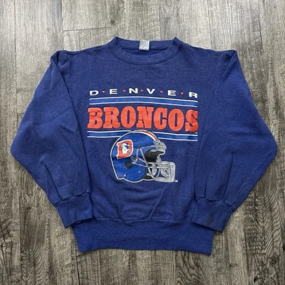 Sudadera De Colección Años 80 Denver Broncos NFL Fútbol Cuello Redondo M Foto 1 de 4