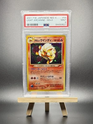 2001 POKEMON LIGHT ARCANINE JP JAPANESE HOLO #59 NEO 4 DESTINY PSA 9 VINTAGE - Image 1 of 2