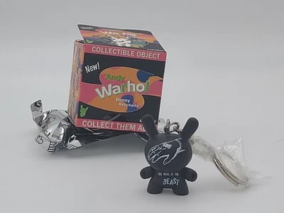 Kidrobot Dunny Andy Warhol Mark Of The Beast 1.5" Vinyl Figure Keychain Chase - Image 1 of 4