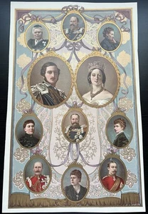 Color lithograph Queen Victoria, Prince Albert & family Eyre & Spottiswoode - Picture 1 of 2