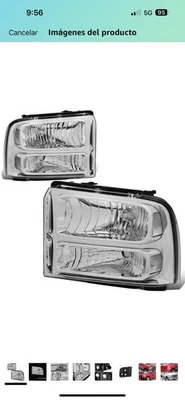 Juego de faros DNA MOTORING Co con Ford F250-350 F450 F550SD, HL-OH-FSD05-CH-CL1 Foto 1 de 4