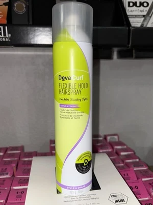 DEVA Curl FLEXIBLE HOLD LACA PARA EL CABELLO Acabado Táctil Styler BRILLO Y ACABADO 10 oz Foto 1 de 2