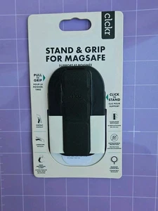 Clckr Stand & Grip For Magsafe Phone Grip Black & Antimicrobial Protection - Photo 1 sur 1