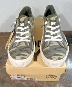 Madden NYC Women’s Camo Platform Sneakers – Size 8.5 – “Glycerine” Style – NWT! - Picture 1 of 11