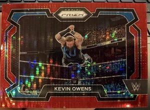 2024 WWE Prizm Kevin Owens Red Pulsar Refractor /399 - #92 - Picture 1 of 2