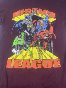 JUSTICE LEAGUE 100% Cotton Youth Med - Picture 1 of 6