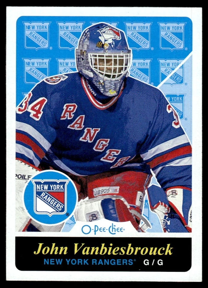 2015-16 O-Pee-Chee Retro John Vanbiesbrouck New York Rangers #556 - Image 1 of 2