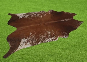 100% Genuine Cow hide Rug Area Carpet Skin Leather 24.11 sq.feet (62"x56") A1014 - Picture 1 of 3