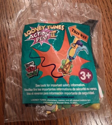 Wendy's Kid's Meal Toy 2001 Looney Tunes Action Pen II Roadrunner Pen - NUEVO Foto 1 de 2