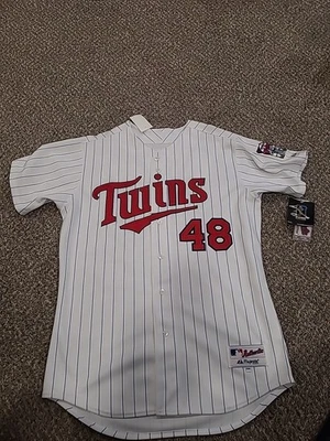 Minnesotta Twins Torii Hunter Majestic Authentic MLB Jersey Mens Size 48 - Image 1 of 4