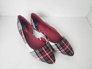 Puntera plana a cuadros Issac Mizrahi talla 7,5 - Imagen 1 de 7