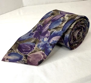 Geoffrey Beene Men's Necktie 100% Polyester Made in USA Easter Floral Pattern - Picture 1 of 8