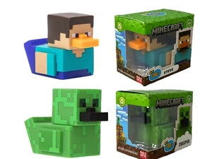Minecraft Mini TUBBZ Pato Coleccionable - Creeper & Steve Lote de 2 - Imagen 1 de 10