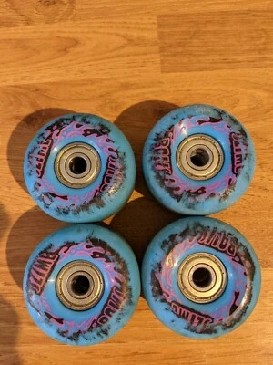 Santa Cruz OJ Slime Balls 52mm 98A wheels plus Abec 5 bearings - image 1 of 3