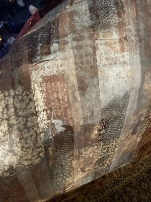 PAR DE PAINÉIS SEMI-TRANSPARENTES CHAPEL HILL CROSCILL BRONZE AQUA 52 X 84 - Imagem 1 de 4