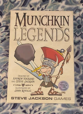 "Munchkin Legends" By Steve Jackson Games 2013 New With 168 Cards Full-Color Art - Image 1 of 4