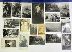 Cartolina lotto misto di 19 cartoline antiche con foto reali e vecchie foto d'epoca - Foto 1 di 13