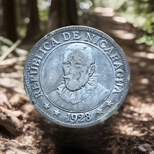 NICARAGUAS 1928 10 CENTAVOS SILVER VERY NICE CONDITION DG2 - Picture 1 of 3