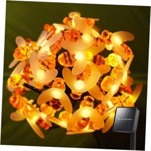 Bee Solar Garden String Lights, 20.8FT 30LED Solar Bee Lights Outdoor - Picture 1 of 8