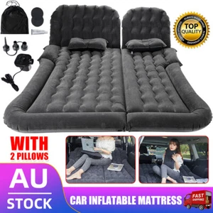 Self Inflating Car Cargo Camping Mattress Double Sleeping Mat Air Bed Pad Pillow - Picture 1 of 12