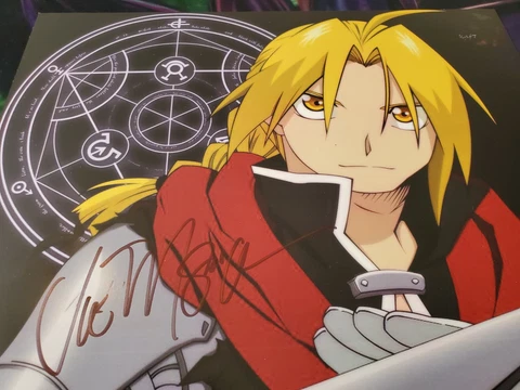 11x14 FULL METAL ALCHEMIST Vic Mignogna Edward Elric Signed Autograph Signature Cover