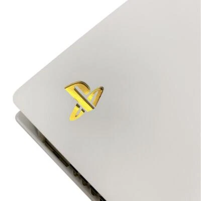 Logotipo dorado galvanizado / calcomanía pegatina de vinilo para ps5 playation 5!!LEER!! Foto 1 de 2