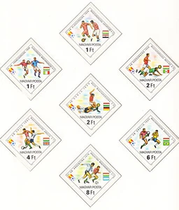 W HUNGARY 2726-2732 SPAIN WORLD FOOTBALL CUP - Picture 1 of 1