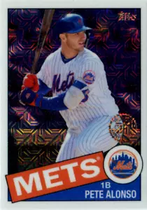 2020 Topps Serie 1 1985 Silver Pack Cromo Ref #85C-26 Pete Alonso Mets - Foto 1 di 1