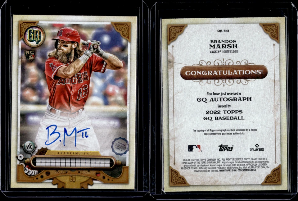 2022 Topps Gypsy Queen Autograph #GQA-BMA Brandon Marsh - Image 1 of 1