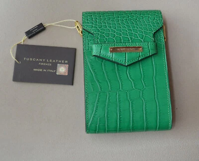 Tuscanty Leather Crossbody Bag**Green** Removable Shoulder Strap** Pretty** - Image 1 of 4
