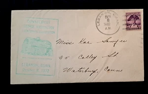 Conn. George Washington Bicentennial Cover, Libanon, Conn. Stempel, 8.10.1932 - Bild 1 von 2