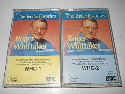 Roger Whittaker "The Tender Favorites" 2 Cassettes (CEMA/BMC 1990 USA) - Image 1 of 4