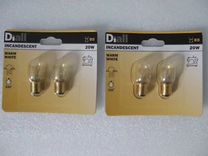 Dos paquetes de dos esfera incandescente 20w bombilla máquina de coser B15 - Imagen 1 de 1