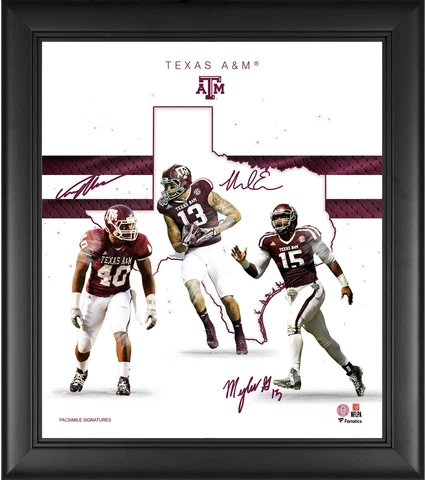 Texas A&M Aggies Framed 15x17 Franchise Foundations Collage Cover