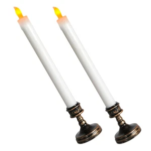 2 Pcs Electronic Candle Candles Light Wedding Table Decoration - Picture 1 of 12