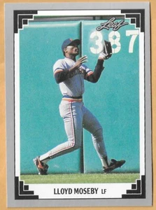TIGRES LLOYD MOSEBY DETROIT #223 - HOJA CASI NUEVA - MONTADA 1991 - Imagen 1 de 2